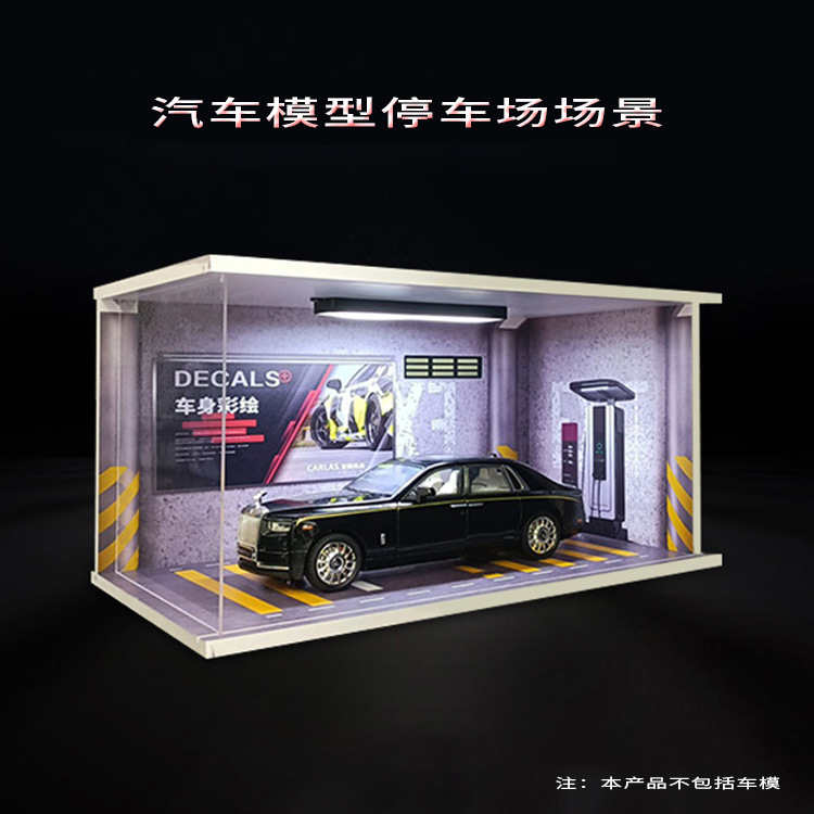 Model Kit Display Case - 1/24 Garage Diecast Auto Displaykast met