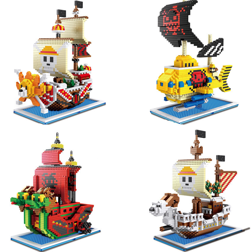 Model Kit Thousand Sunny - Een Stuk Piratenschip Bouwsteen Anime Duizend