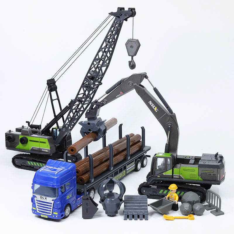 Model Kit Excavator - 1: 50 Plastic Techniek Voertuig Modellen,