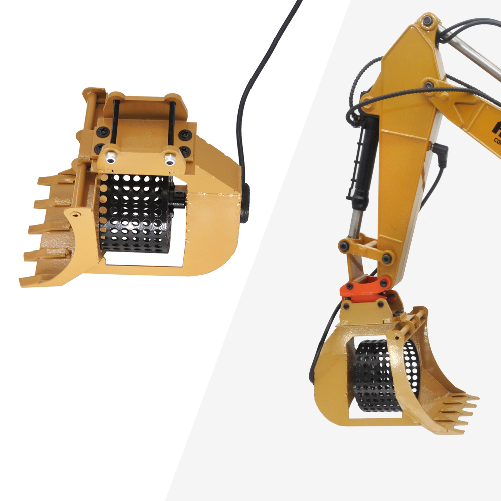 Model Kit Excavator - RC Metalen Roterende Zeefemmer met Elektrische