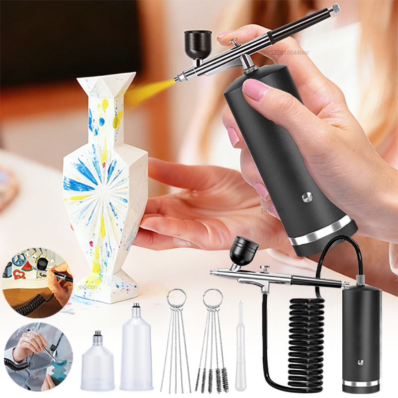Model Kit Weapons - Airbrush met compressor Verfspuitpistool Airbrush schilderen
