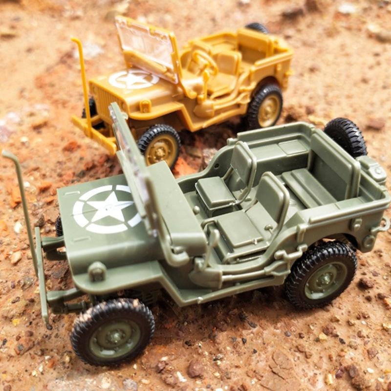 Model Kit Jeep - 4D geassembleerd 1/48 Willis Jeep SUV