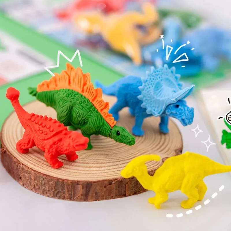 Model Kit Dinosaur Bandai - 4PCS/1set Creatieve Cartoon 3D Dinosaurus Modellering
