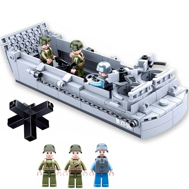 Model Kit Lucario - Sluban Ww2 Us Militair Higgins Landingsvaartuig
