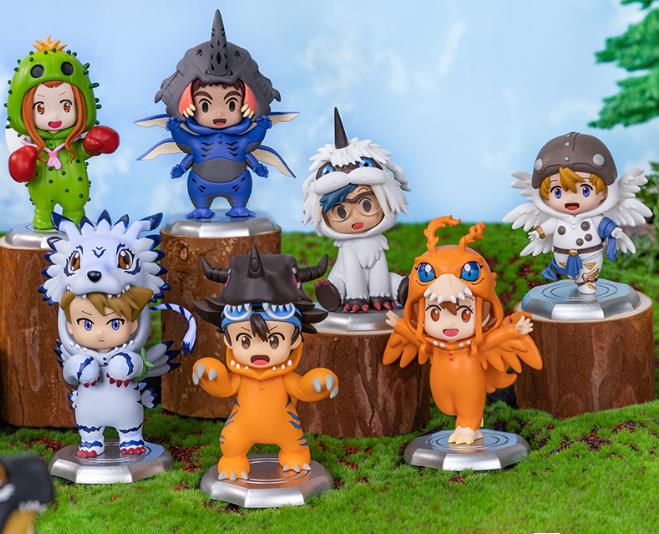 Model Kit Digimon - Hoge kwaliteit 8 stks/set Anime Digitale