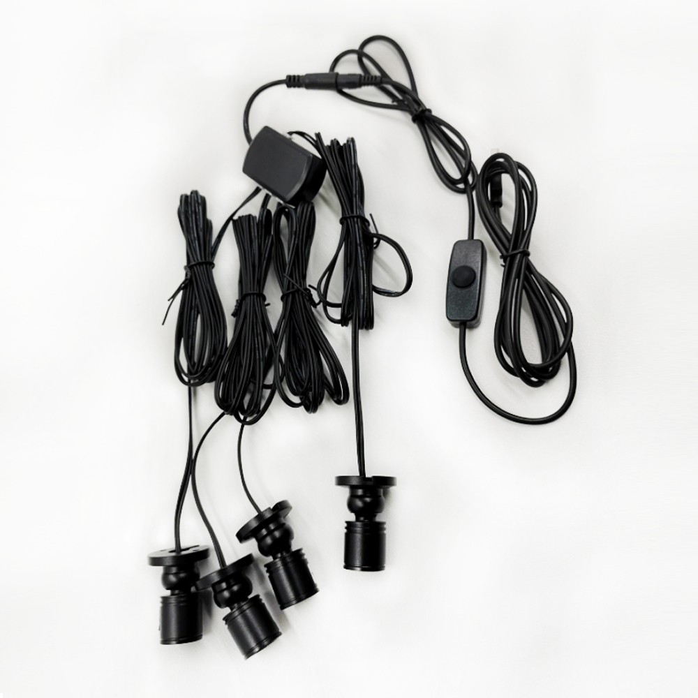 Een set van 4 LED spots, dimba - Model Kit Display Case recensie en prijs