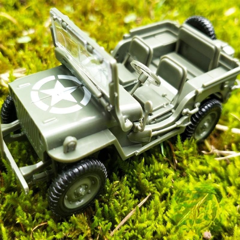 4D geassembleerd 1/48 Willis J - Model Kit Jeep recensie en prijs