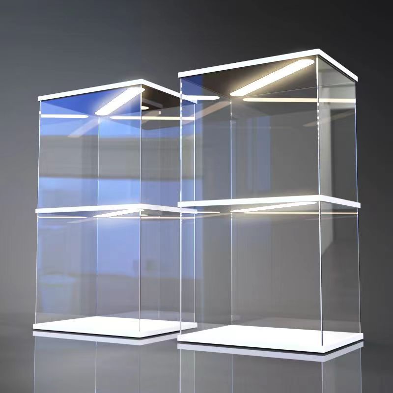 Premium witte Chevron vitrinek - Model Kit Display Case recensie en prijs