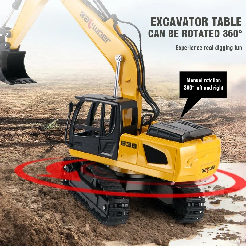Huina Rc Graafmachine 1/24 9Ch - Model Kit Excavator recensie en prijs