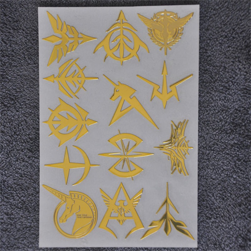 Nieuwe Gundam Metalen Stickers - Model Kit Japanese recensie en prijs