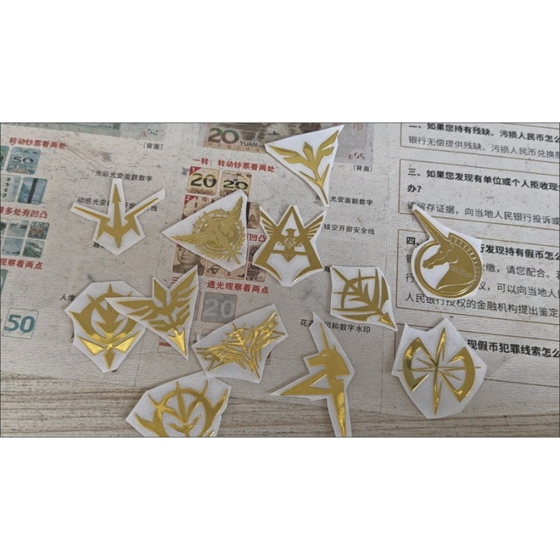 Nieuwe Gundam Metalen Stickers - Model Kit Japanese recensie en prijs