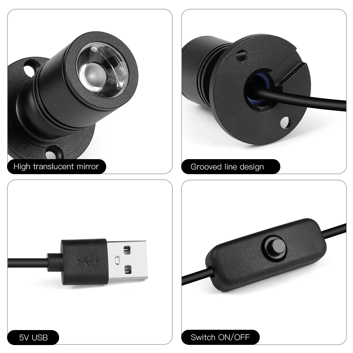 8 Kleuren Mini Spot Light 1W D - Model Kit Display Case recensie en prijs